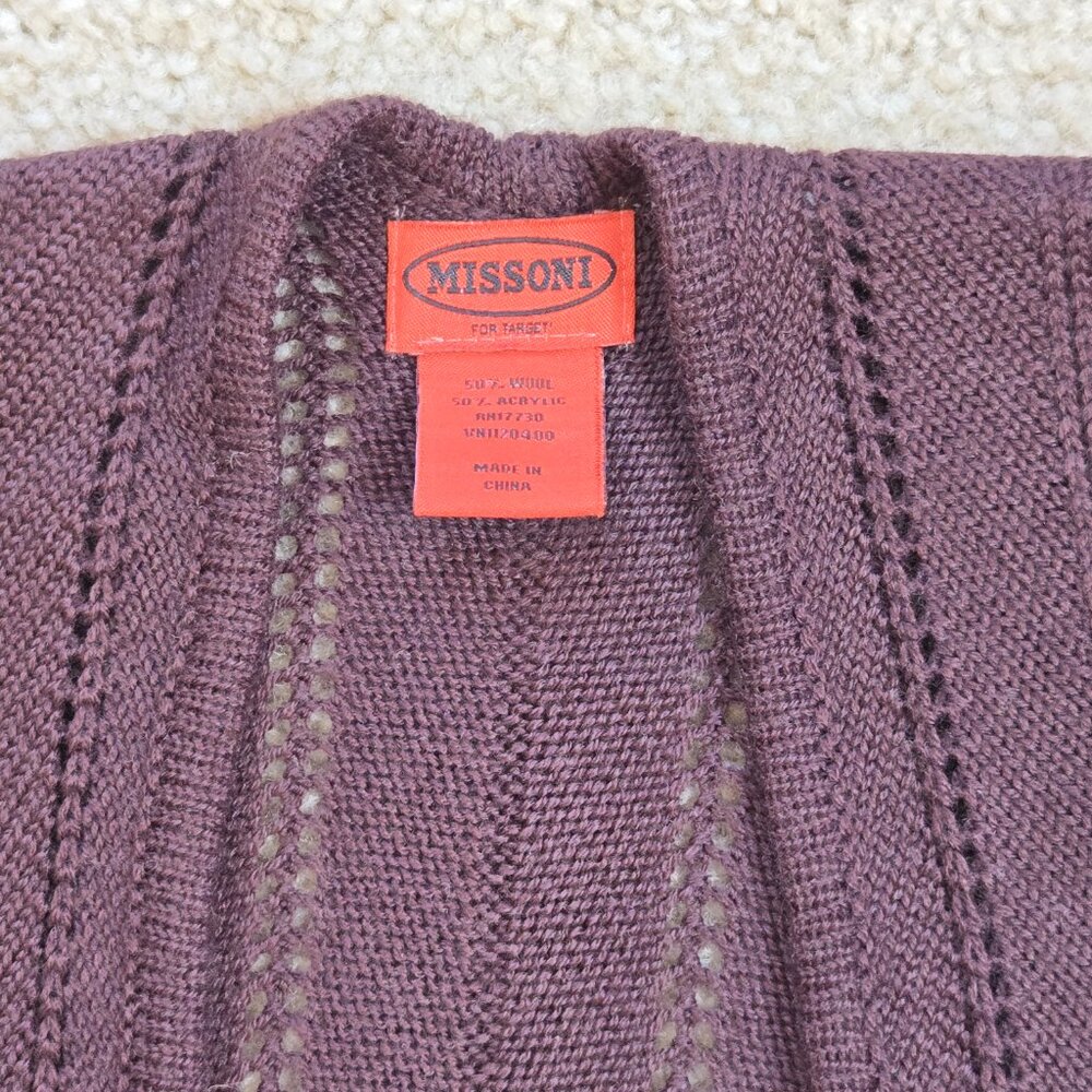NWOT Missoni for Target Wool Blend Pointelle Wrap - Picture 4 of 8
